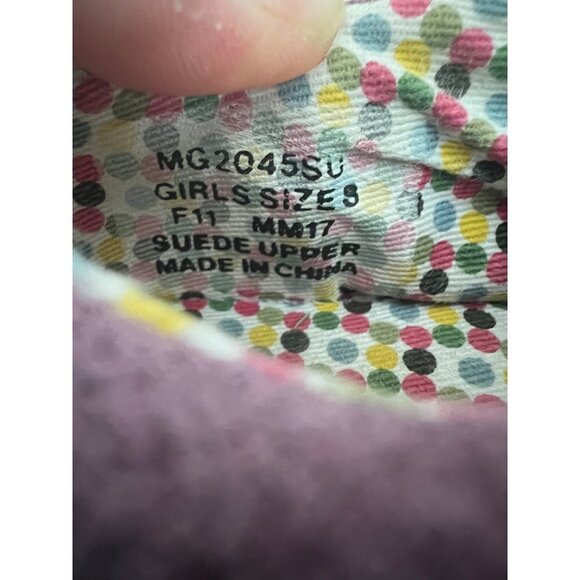 Morgan & Milo | Mary Jane Ginger Floral Purple Sneakers Sz 8 - Picture 5 of 7